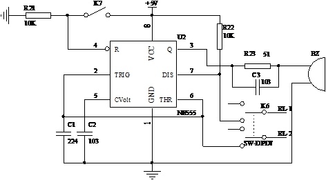 可控振蕩器電子鳥電路