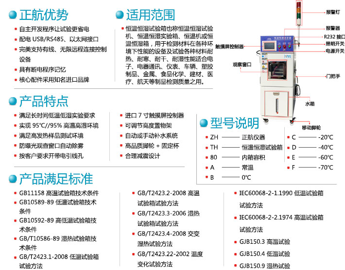 迷你型恒溫恒濕試驗箱試驗范圍及特點介紹